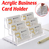 Acrylic Business Card Holder Multi Layer Organizer 1PC