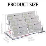 Acrylic Business Card Holder Multi Layer Organizer 1PC