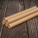 20PCS Kraft Paper Storage Tubes Moisture Resistant Cylindrical Packaging