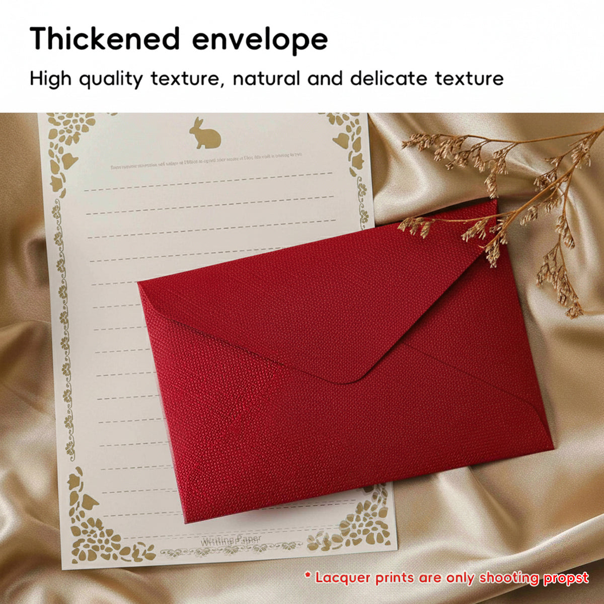 30PCS Thickened Linen Envelopes 250gsm for Invitation Cards