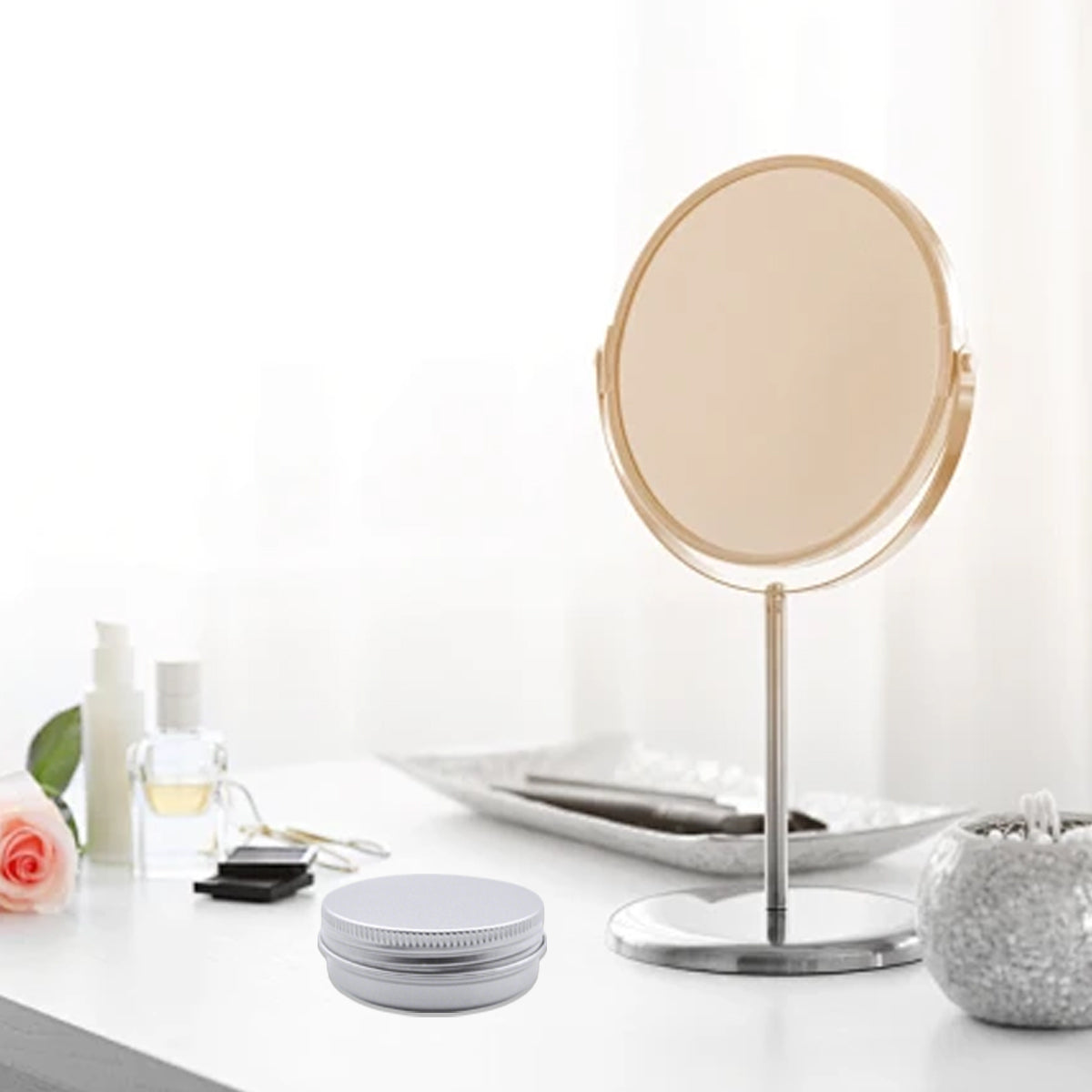 Threaded Round Aluminum Gift Box Packaging Case for Tea Candy Gifts