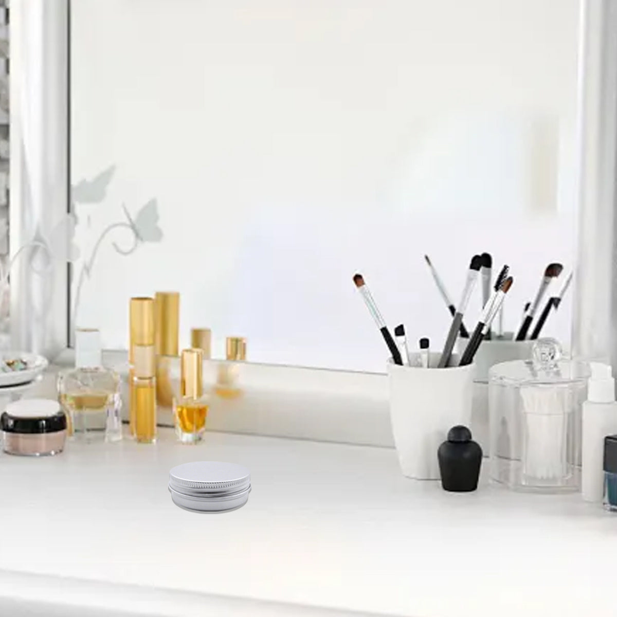 Threaded Round Aluminum Gift Box Packaging Case for Tea Candy Gifts