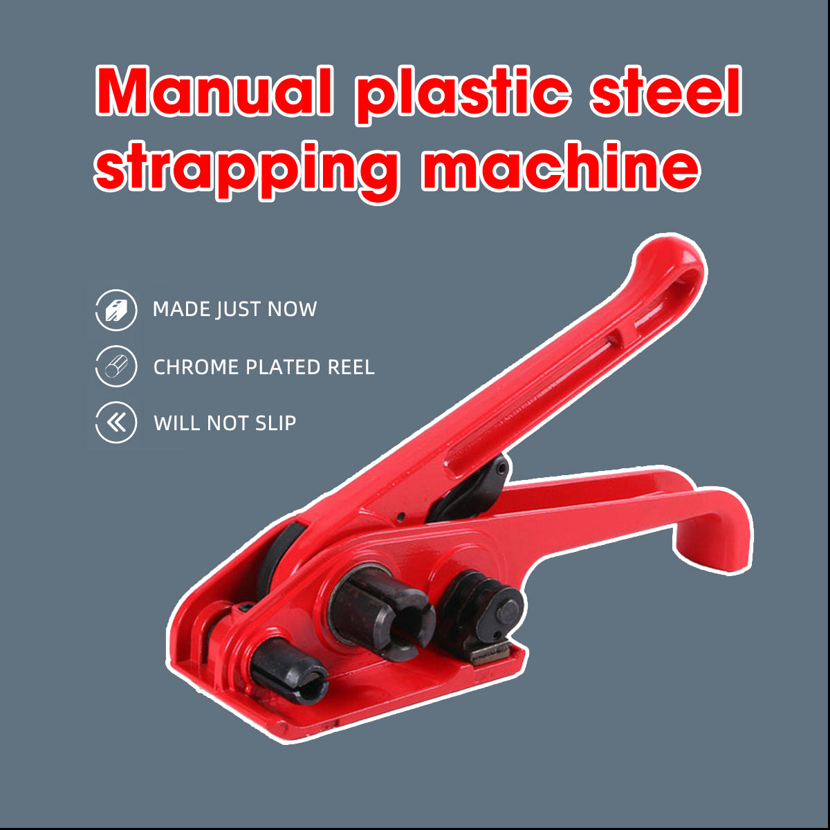 Red Manual Strapping Tool for Plastic Steel Banding