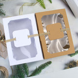 24PCS Kraft Candy Boxes with Clear Window Durable Gift Packaging