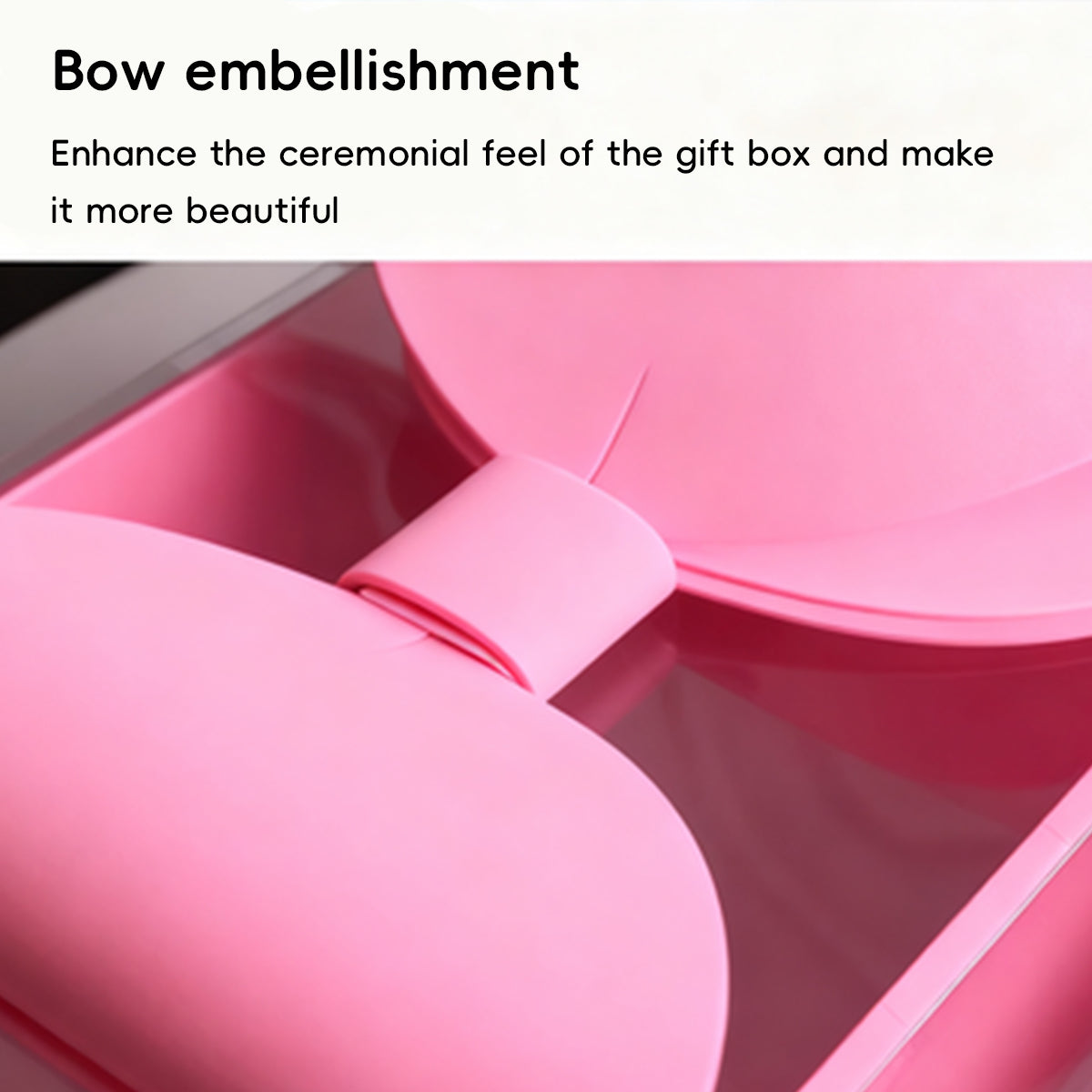 5PCS Transparent PVC Bow Gift Box with Ribbon Handles for Wedding