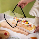20PCS Transparent Rectangle Blister Bakery Boxes with Handle