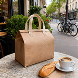 50PCS Thermal Insulated Takeaway Bags with Handles for Food Delivery