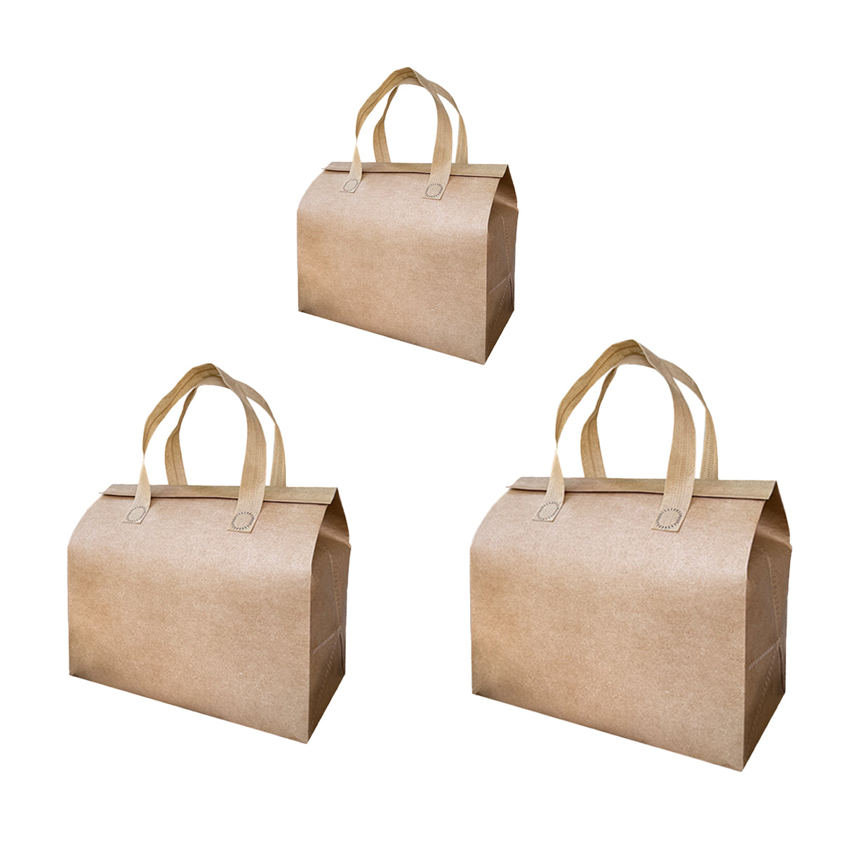 50PCS Thermal Insulated Takeaway Bags with Handles for Food Delivery