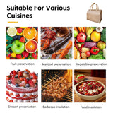 50PCS Thermal Insulated Takeaway Bags with Handles for Food Delivery