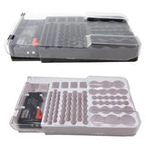 Battery Storage Box with Capacity Tester Organizer for Home Office
