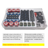 Battery Storage Box with Capacity Tester Organizer for Home Office