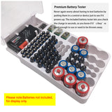 Battery Storage Box with Capacity Tester Organizer for Home Office