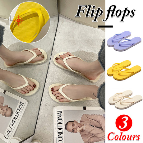 Women Flip Flops 1Pair 3Colours PVC