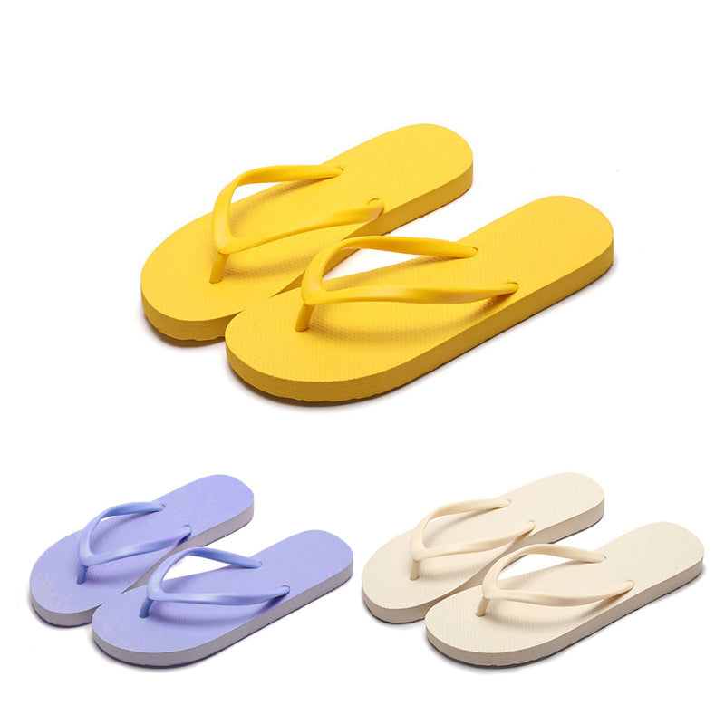 Women Flip Flops 1Pair 3Colours PVC