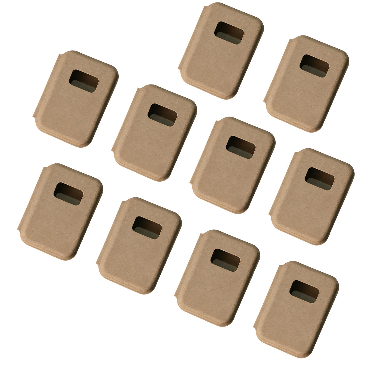 10PCS Handmade Soap Packaging Boxes Eco-Friendly Natural Pulp Window Design