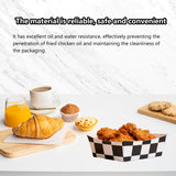 12PCS Food-Grade Disposable Fast Food Boxes Waterproof Oilproof for Snacks