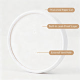 50PCS 235ml 350ml Kraft Paper Soup Noodle Bowls Takeaway