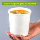 50PCS 235ml 350ml Kraft Paper Soup Noodle Bowls Takeaway