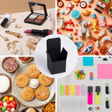 20PCS Black Cardboard Boxes Foldable Packaging for Essential Oil Bottles