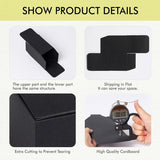 20PCS Black Cardboard Boxes Foldable Packaging for Essential Oil Bottles