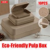10PCS Eco Friendly Pulp Gift Boxes for Wedding Party Packaging