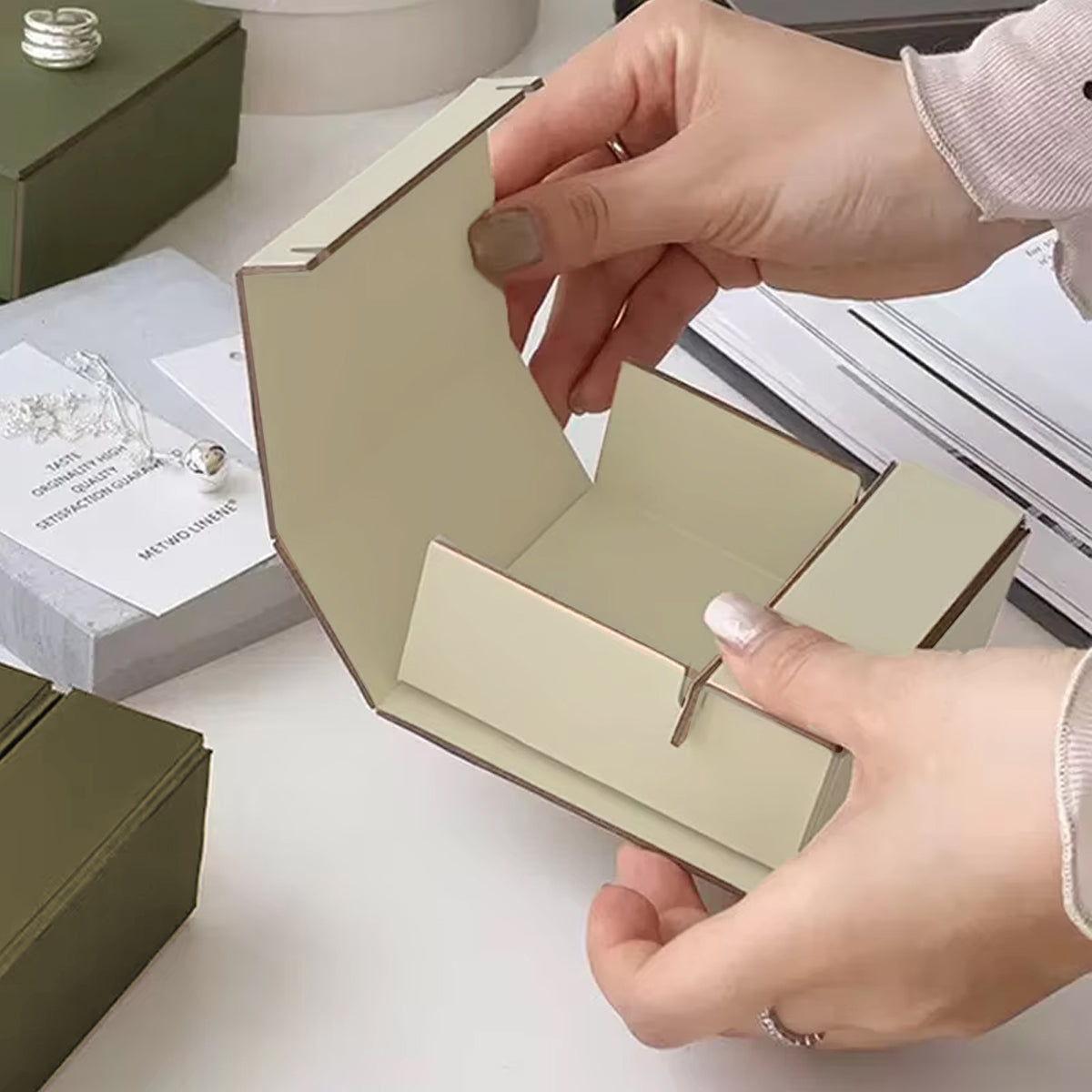 10PCS Folding Gift Boxes Durable Decorative for Party Wedding