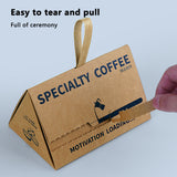 10PCS Triangle Gift Coffee Boxes Kraft Party Favor Wedding Packaging
