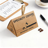 10PCS Triangle Gift Coffee Boxes Kraft Party Favor Wedding Packaging
