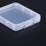 100PCS CF Card Case Hard Shell Clear PP Plastic Anti Shock