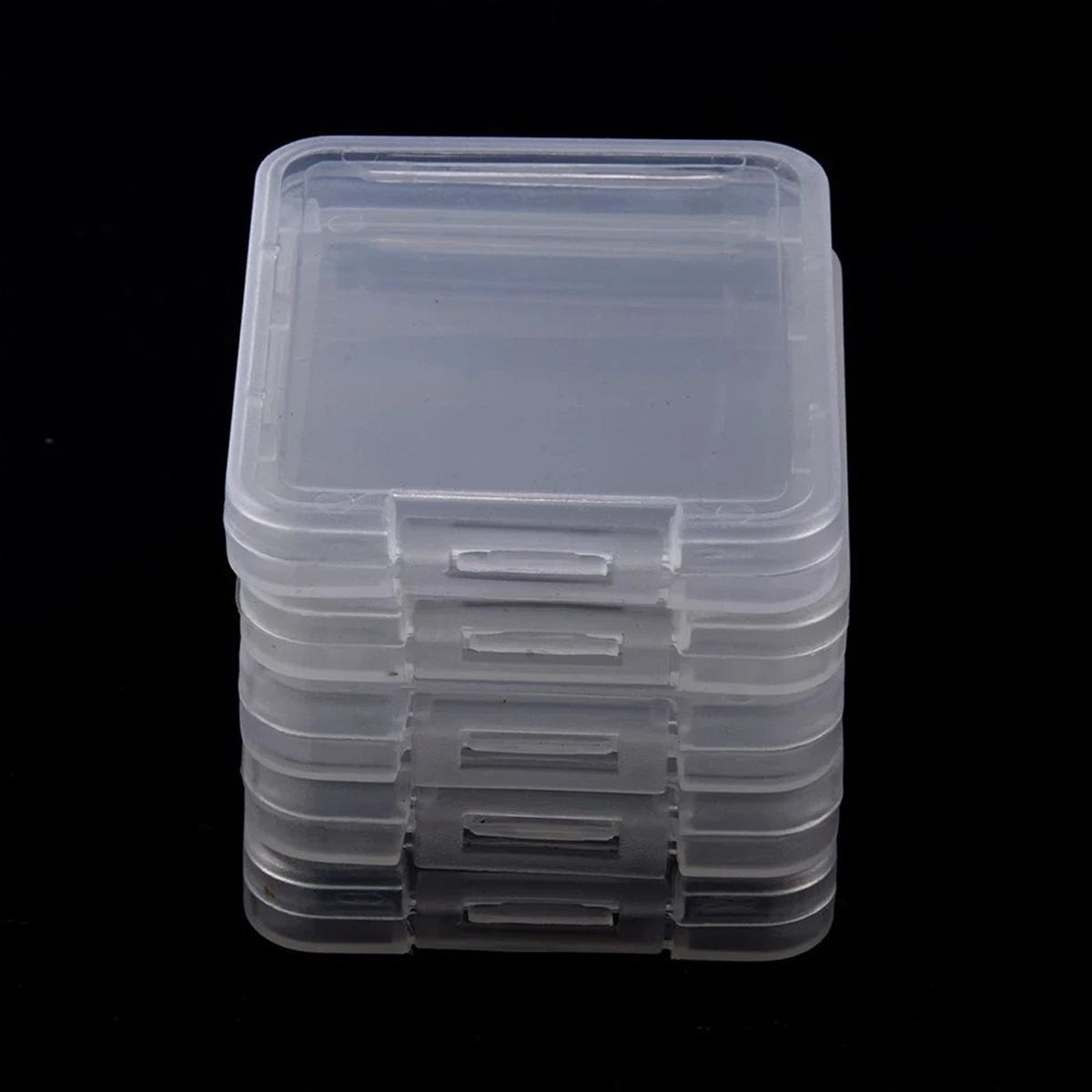 100PCS CF Card Case Hard Shell Clear PP Plastic Anti Shock
