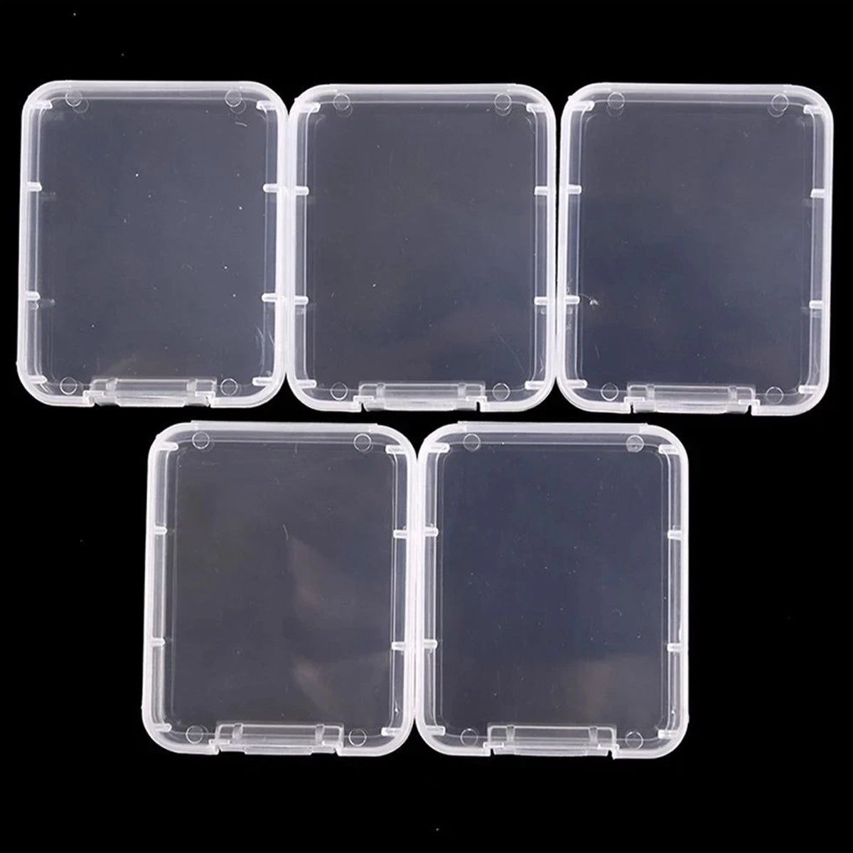 100PCS CF Card Case Hard Shell Clear PP Plastic Anti Shock