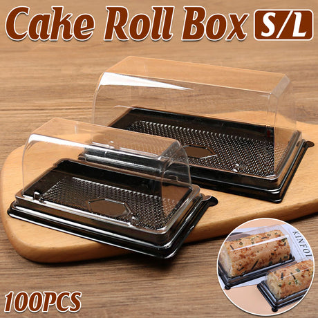 Transparent Long Arch Cake Box 100PCS