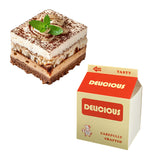 50 PCS Milk Carton Shaped Pastry Box for Bread Croissant Soufflé Cake Food Safe