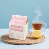 50 PCS Milk Carton Shaped Pastry Box for Bread Croissant Soufflé Cake Food Safe