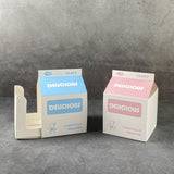 50 PCS Milk Carton Shaped Pastry Box for Bread Croissant Soufflé Cake Food Safe