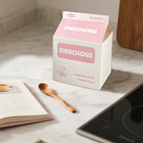 50 PCS Milk Carton Shaped Pastry Box for Bread Croissant Soufflé Cake Food Safe