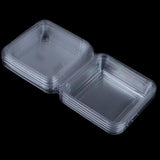 Cake Packaging Box Transparent PET Plastic 13cm 100 Pieces with Snap Lid