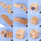 Kraft Paper Love Candy Box Wedding Gift Packaging 50PCS