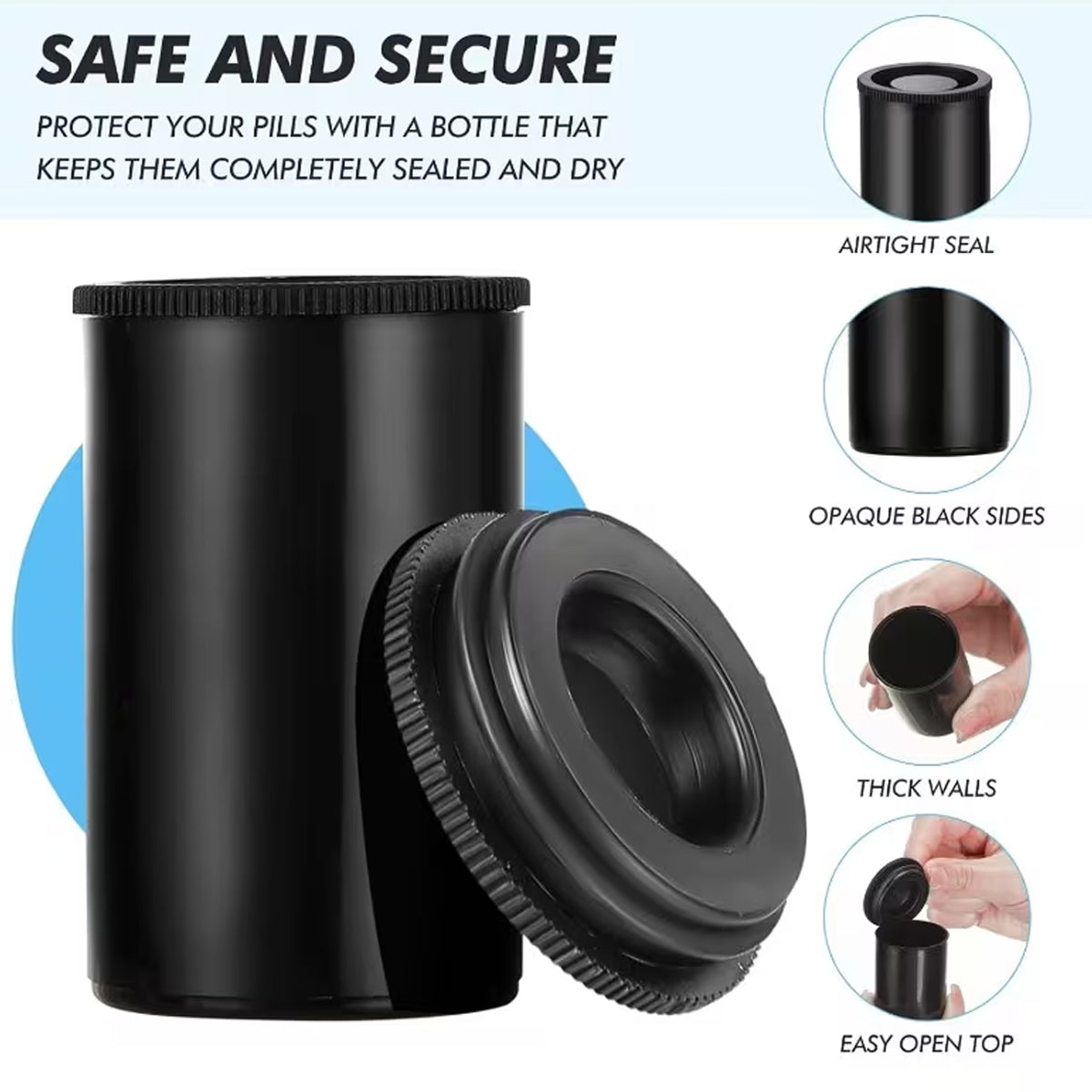 Mini Plastic Tube Seal Storage Boxes for Small Parts 20PCS