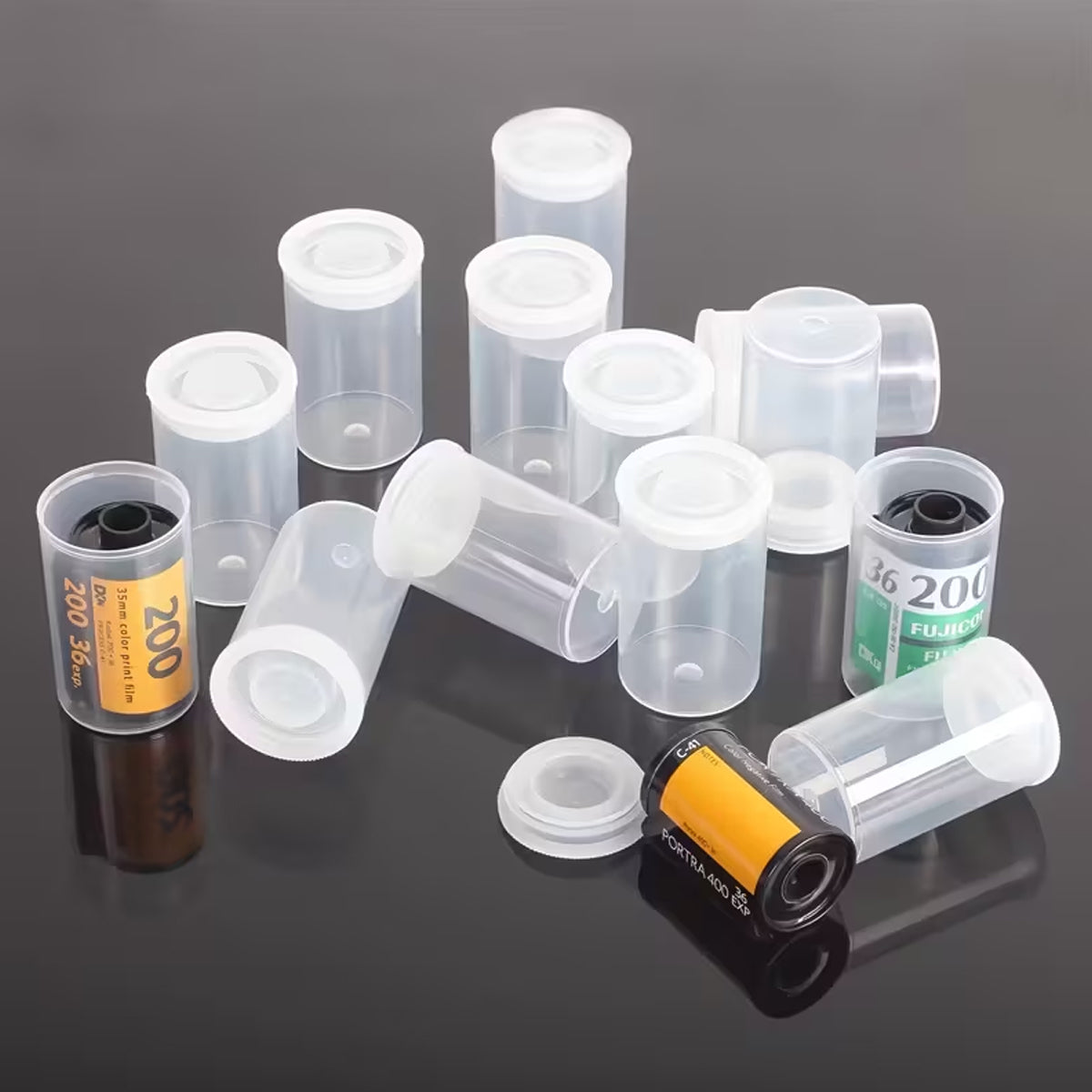Mini Plastic Tube Seal Storage Boxes for Small Parts 20PCS