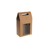 24PCS Kraft Gift Boxes with Clear Window Handle for Candy Packaging