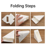 100PCS Transparent Window Sandwich Packaging Boxes Disposable Leakproof Food Safe