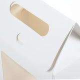 24 Pcs Handheld Kraft Paper Gift Boxes with Window for Wedding Packaging