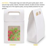 24 Pcs Handheld Kraft Paper Gift Boxes with Window for Wedding Packaging