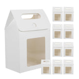 24 Pcs Handheld Kraft Paper Gift Boxes with Window for Wedding Packaging