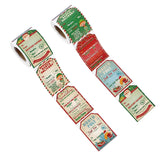 Christmas Stickers Labels 2 Rolls