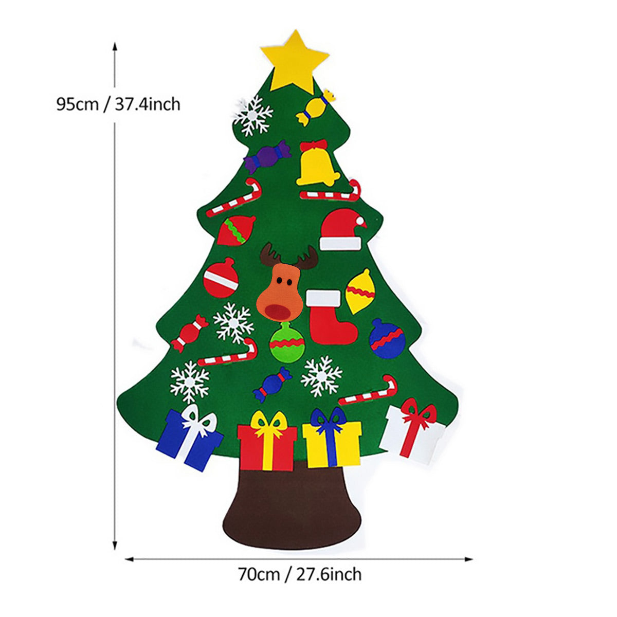 Felt Christmas Tree Set Decorations 1SET 2Styles