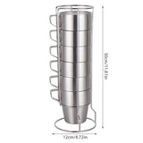 6PCS Stainless Steel Cups Drinkware