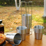 6PCS Stainless Steel Cups Drinkware