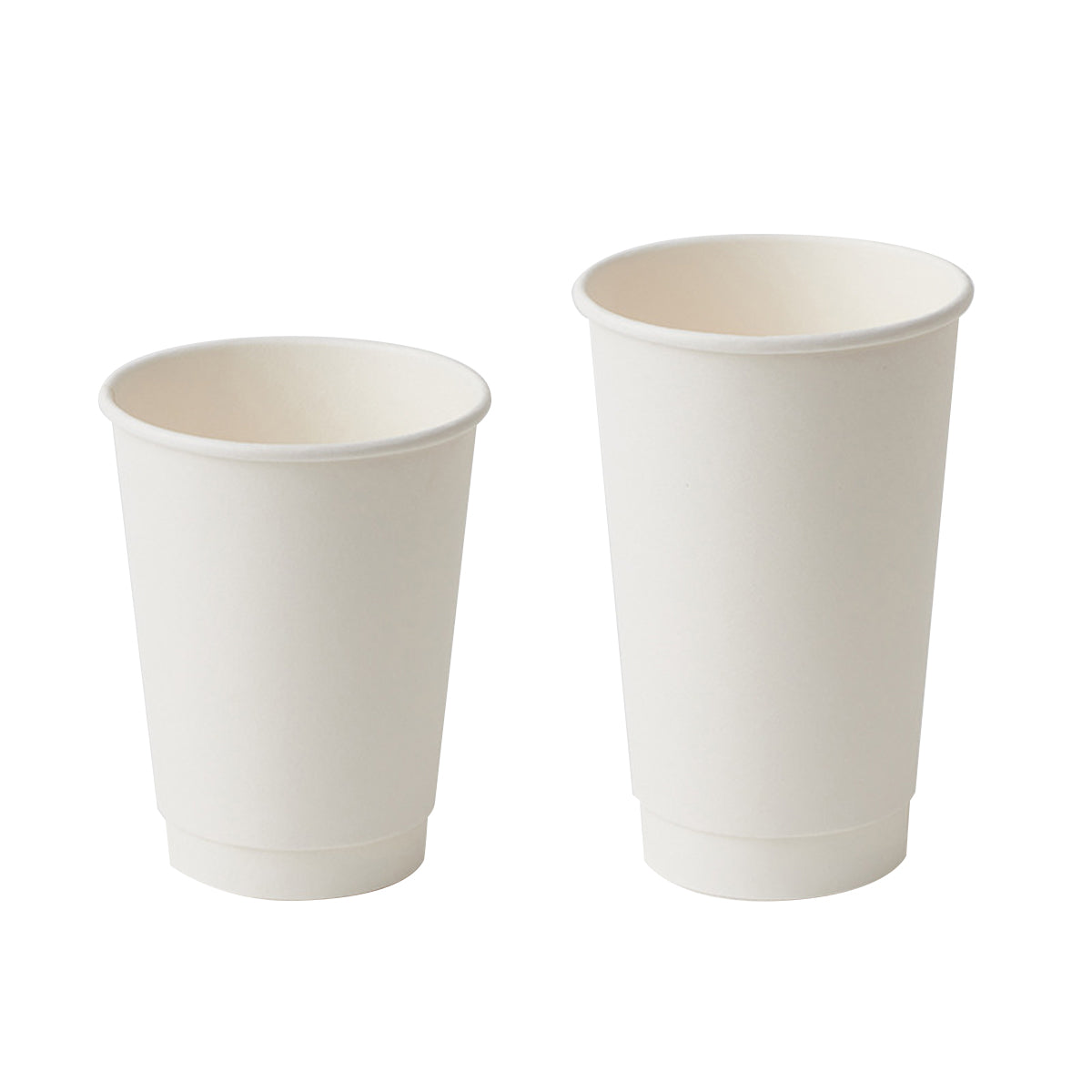 Disposable Takeaway Coffee Cups Double Wall Heat Resistant Hot Drink 50PCS